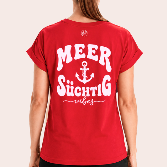 T-Shirt rundhals - Meersüchtig Vibes - Damen