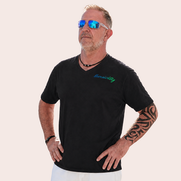 T-Shirt - Meersüchtig Deluxe - V-Neck - Herren