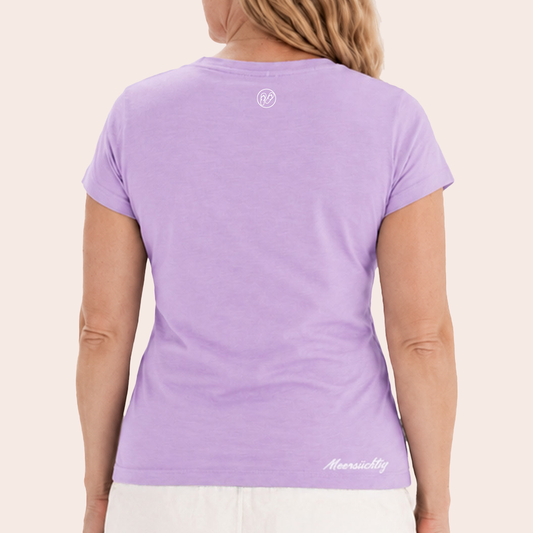 T-Shirt V-Neck - Ocean Lover - Damen