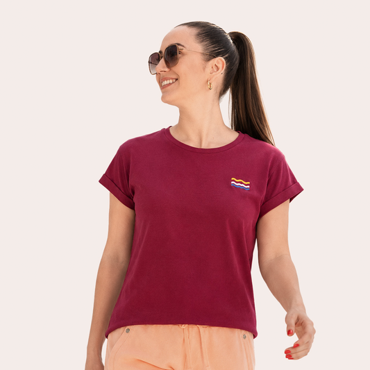 T-Shirt rundhals - Golden Hour - Damen