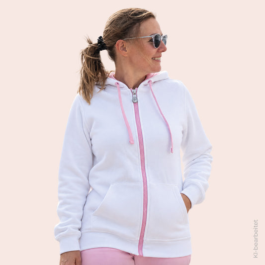 Zipper Weiß x Softpink - Seas Edition - Damen