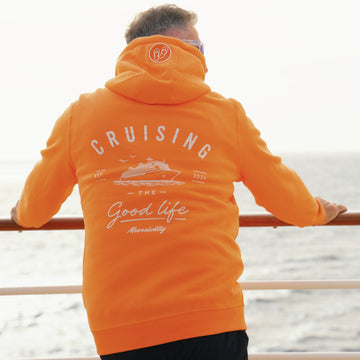 Zipper - Orange x Weiß - Good Life - Unisex