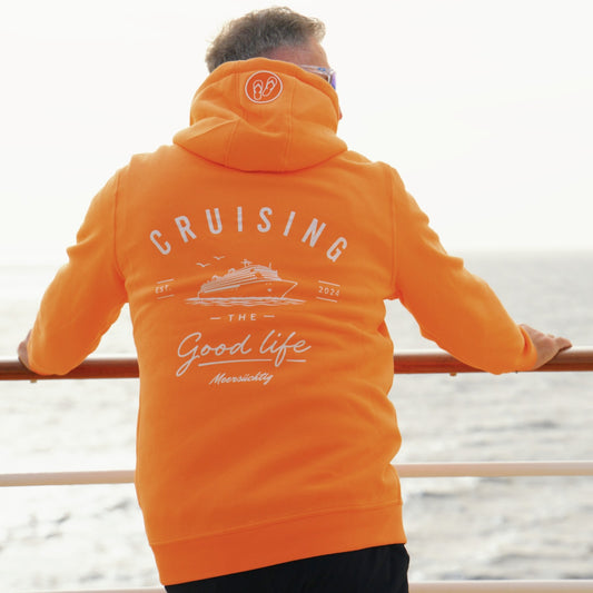 Zipper - Orange x Weiß - Good Life - Unisex