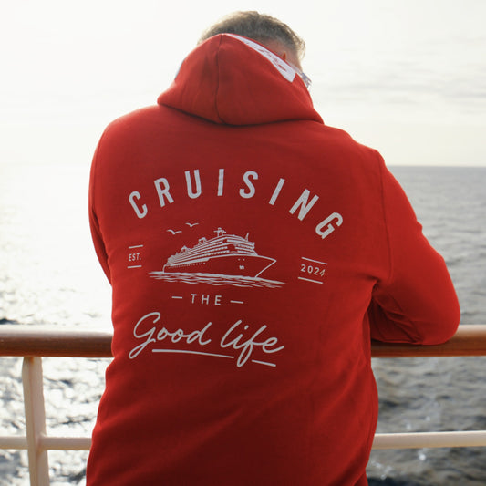 Zipper - Rot x Weiß - Good Life - Unisex
