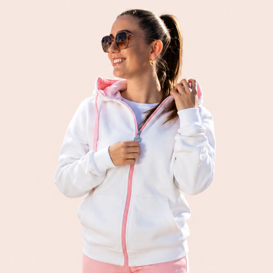 Zipper Weiß x Softpink - Seas Edition - Damen