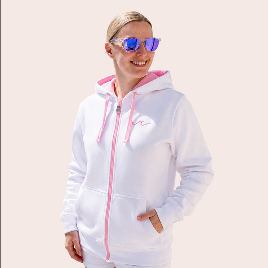 Zipper - Weiß x Softpink - Damen